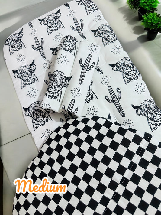 Black Highland Checker Medium