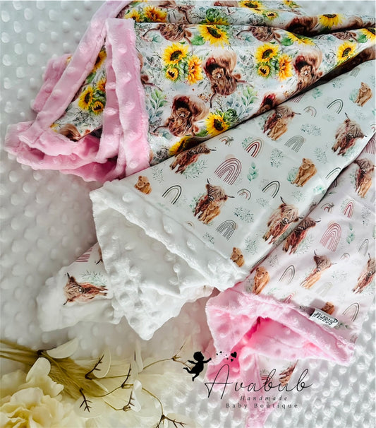 Pram / Reciving Blanket's 55x65cms (read discription on how to order π)