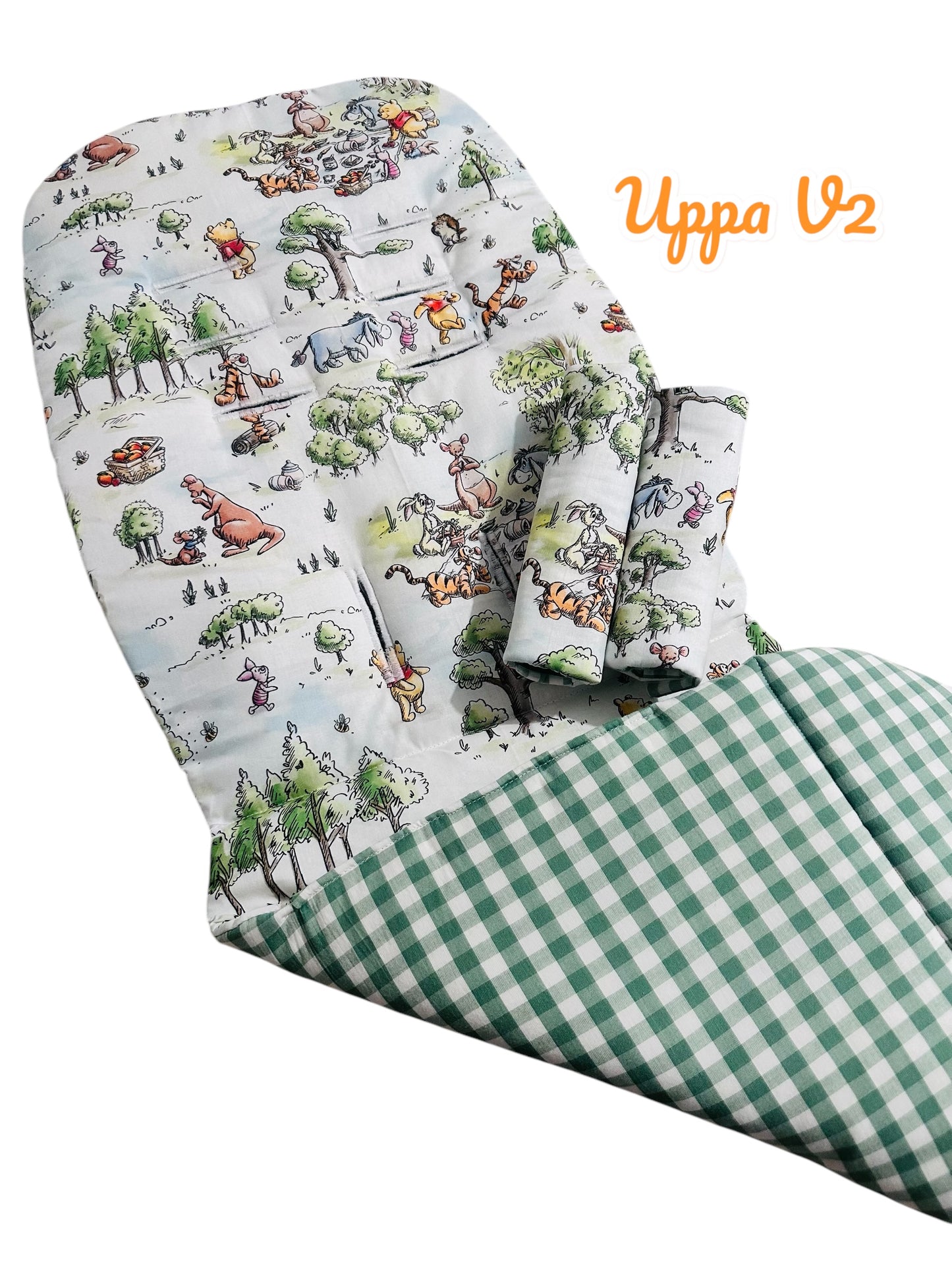 Forest Friends UPPA BABY V2 (Sage Gingham Back)