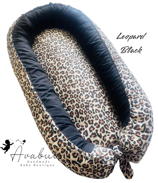 Leopard Black 0-12 month REGULAR Baby Nest