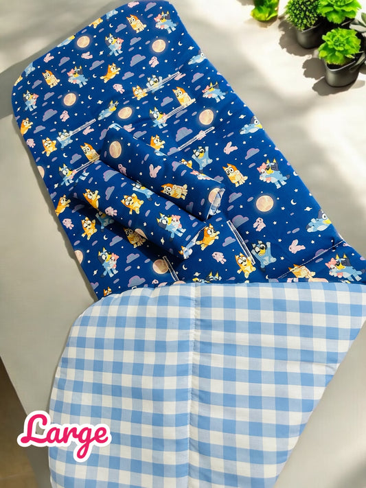 Bluey Blue / Blue Gingham Large